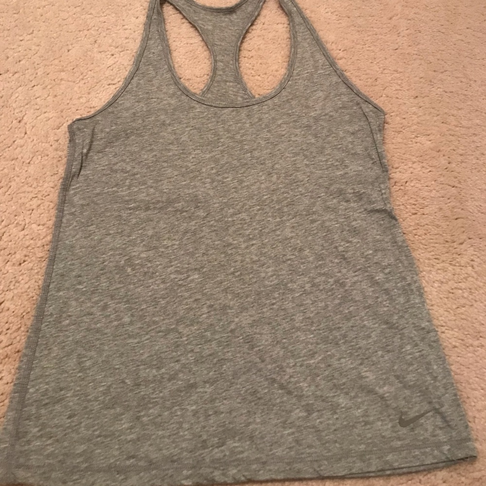 Nike Dri Fit Gray Racerback Tank Top